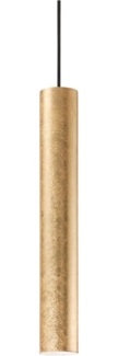 Look Pendelleuchte Zylinder Ø 6cm echtes Blattgold