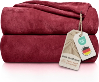 Wohndecke Kuscheldecke super weich & flauschig – warme Fleecedecke, Gräfenstayn, warme Wolldecke, Sofadecke & Tagesdecke - Überwurf Sofa, Couch