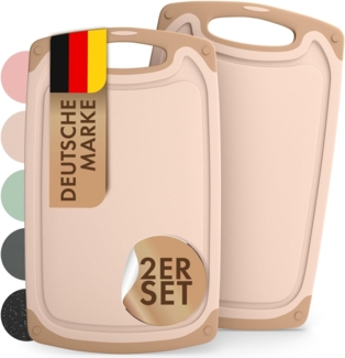 Blumtal Schneidebrett Frühstücksbrettchen Kunststoff, 2er-/3er-Set, verschiedene Größen, (2-St), Brettchen spülmaschinenfest Kunststoff BPA-frei