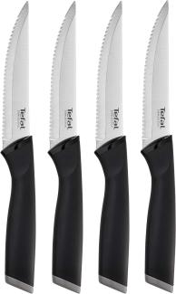 Tefal – Messer, Schwarz 4er-Set Fleichmesser 12 cm Schwarz