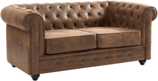 2-Sitzer-Sofa CHESTERFIELD - Microfaser - Vintage-Look