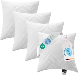 SEI Design Kopfkissen Kopfkissen Kissen Zierkissen Dekokissen Sofakissen, Füllung: 100% Mikrofaser, Bezug: Mikrofaser, Seitenschläfer, Rückenschläfer, Bauchschläfer, SPAR-SET, Schlafkissen gesteppt mit Reißverschluss Kochfest 95°