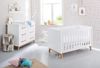 Pinolino 'Riva' 2-tlg. Babyzimmer-Set extrabreit, weiß