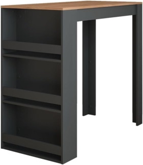 Bartisch Repose Goldkraft Eiche/Anthrazit 57 x 117 cm Vicco