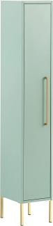 Schildmeyer Gloria Highboard 150414, Holzwerkstoff, 1 Tür Mint / Gold