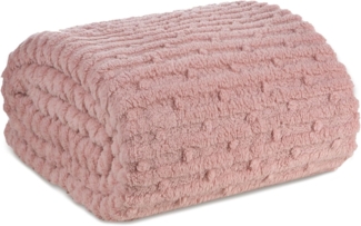 Decke LISA rosa 220x200 cm rosa