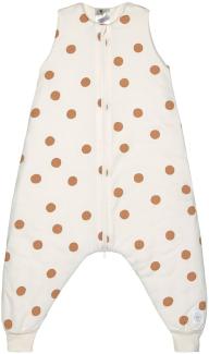 LÄSSIG Schlaf Jumpsuit Sleeping Jumper Baby Schlafsack 2022 (2-3 Jahr 92cm fit 92-98, Big Dots Milky)
