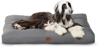 BEDSURE Hundekissen Grosse Hunde waschbar - 120x90 cm hundematratze XXL für große, mittelgroße Hunde Outdoor gepolstert Hundematte dunkelgrau in 10cm Höhe, XL Kühlmatte für Haustiere