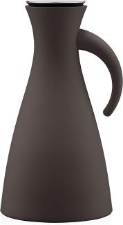 Eva Solo Isolierkanne, Thermokanne, Edelstahl, Glas, Kunststoff, Chocolate, 1 L, 502845