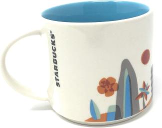 Starbucks Hawaii You Are Here Collection Coffee Mug with Rainbow and Diamond Head