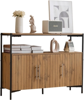 SOFTWEARY Sideboard Breite 120 cm, Metallrahmen