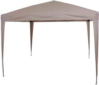 SIENA GARDEN Starter Pavillon 300x300 cm, taupe Gestell aus Stahl, grau, Bezug aus Polyester, 160g/m² in taupe