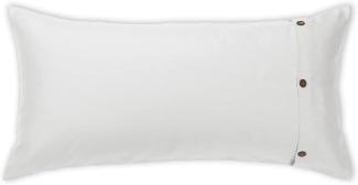 Curt Bauer Mako-Brokat-Damast Bettwäsche Tender | Kissenbezug einzeln 40x80 cm | offwhite
