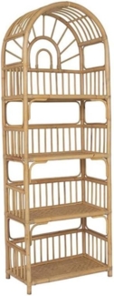Vente-unique - Regal mit 4 Ablagen - Rattan - Naturfarben - IRISOU