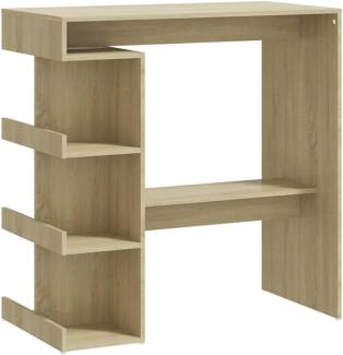 vidaXL Bartisch mit Regal Sonoma-Eiche 100x50x101,5 cm Holzwerkstoff 809452