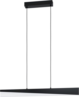 Eglo 99562 LED Hängeleuchte ISIDRO schwarz satiniert L:79,5 B:6 H:110cm dimmbar 3000K