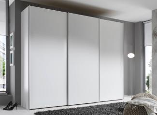 Staud Schwebetürenschrank, Holzwerkstoff, Weiß, 222cm / 280cm / 68 cm (H/B/T)