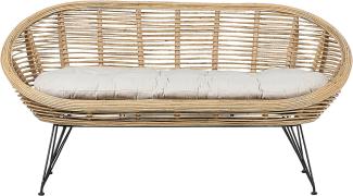 2 Sitzer Sofa MARATEA Rattan Natürlich