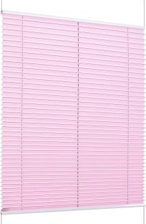 K-Home Klemmfix-Plissee Florida Rosa 50 x 210 cm (B x L) einzigartiges Design mit bezauberndem Lichteffekt