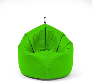 Nadimaideal Sitzsack 2 in1 Funktionen für Kinder & Erwachsene | Indoor & Outdoor | Gaming Sitzsack - Sitzkissen -Komfortabler Beanbag | Füllung EPS Perlen (Neongrün, XL -Durchmesser: 135 cm)