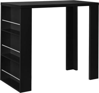 Bartisch Bonn 117 x 57 x 106,5 cm mit 3 Fächern Schwarz en. casa