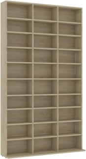 vidaXL CD-Schrank Sonoma-Eiche 102x16x177,5 cm Holzwerkstoff 801781