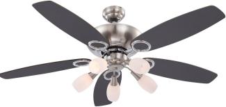 GLOBO Jerry Deckenventilator 130 cm mit Zugschalter Deckenlampe 0337