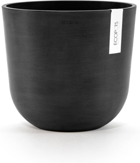 Ecopots Pflanztopf Oslo Ø 25 x 21,8 cm dunkelgrau