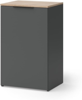 Vicco Kommode Anthrazit 50 x 80 cm mit Regal, Wido