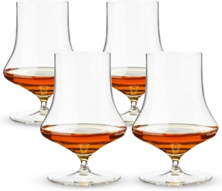 Spiegelau Willsberger Anniversary Whisky, 4er Set, Whiskyglas, Glas, Kristallglas, 340 ml, 1416186