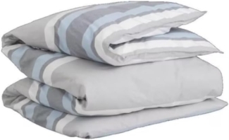 GANT Bettdeckenbezug Bettwäsche Oxford Stripe Grey 135x200 cm