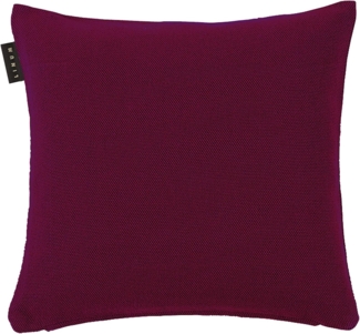 LINUM PEPPER Premium Kissenhülle für Dekokissen 40x40 cm, 100% Baumwolle, Maschinenwaschbar, Burgunderrot
