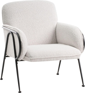 Sessel TRYSNES Stoff Hellbeige