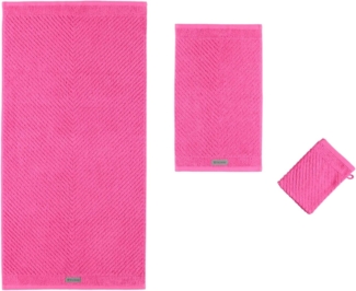 Ross Uni-Rippe Handtücher Smart | Waschhandschuh 16x22 cm | fuchsia