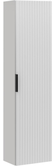 Hochschrank mit 1 Tür (140x25x35cm), Weiß matt