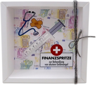 ZauberDeko Geschenkbox Geldgeschenk Finanzspritze Geld Zuschuss Lustig Gutschein Geburtstag