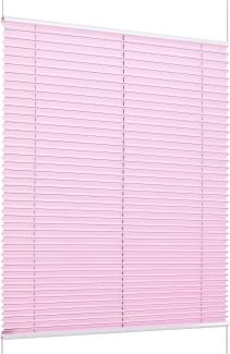 K-home Klemmfix-Plissee Florida Rosa 60x130 cm (B x L) einzigartiges Design mit bezauberndem Lichteffekt