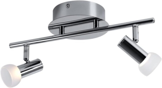 LED Deckenlampe aus Chrom und Glas, Länge 38 cm, GLOSSY 1
