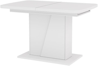 Esstisch Fenaro Weiß 120 x 80 cm ausziehbar Vicco