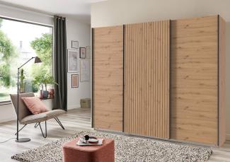 Schwebetürenschrank >Andorra< in Artisan Eiche - 300x216x65cm (BxHxT)