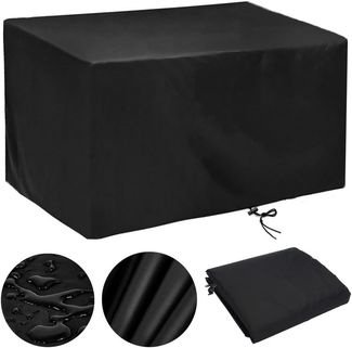 Abdeckung Gartenmöbel Winterfest Abdeckplane Gartenmöbel 183 x 76 x 72 cm Wasserdicht Gartentisch Abdeckung Schutzhülle für Gartenmöbel Rechteckige Winddicht - Oxford Gewebe (183 x 76 x 72 cm)