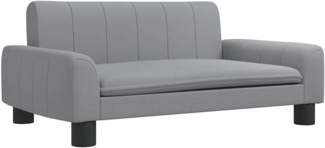 vidaXL Hundebett Hellgrau 70x45x30 cm Stoff
