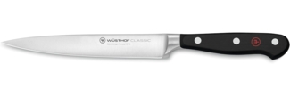 Wüsthof Schinkenmesser, Classic (1040100716), 16 cm Klingenlänge, geschmiedet, rostfreier Edelstahl, schmales, sehr scharfes Messer für Fleisch