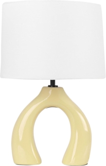 Tischleuchte ABBIE Keramik Gelb