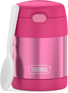THERMOS Thermobehälter FUNTAINER FOOD JAR, Thermobehälter für Essen, spülmaschinenfest, Edelstahl, Kunststoff, Silikon, (1-tlg), 0,3l, 5h heiß & 7h kalt, dicht & auslaufsicher, mit klappbarem Löffel