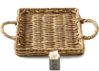 Rivièra Maison Dekotablett Rustic Rattan Mini Tray Square, Mini-Tablett