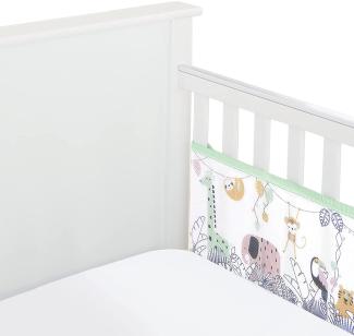 BreathableBaby Atmungsaktives Netzfutter für Babybett, klassische Kollektion, Regenwald, passend für Kinderbetten mit festem Ende, stoßfest