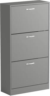 Vida Designs Schuhschrank, Holz Aluminium, grau, Furniture Set