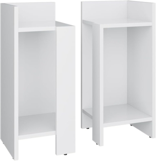 Nachttisch Lenar Weiß 2er-Set Vicco