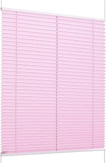 K-home Klemmfix-Plissee Florida Rosa 45 x 130 cm (B x L) einzigartiges Design mit bezauberndem Lichteffekt